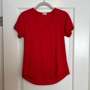 Scoop neck red T shirt from Aritzia